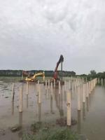 Les jetées arrosent le bélier hydraulique conduit, excavatrice Sheet Pile Driver