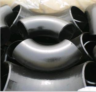 A234 WPB Black Carbon Steel Pipe Elbow Fitting Sch40 High Pressure 90 Degree