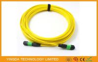 El cable del SM milímetro FTTX MTP MPO la virola de 7,8 milímetros, 24 quita el corazón al cable del remiendo de la fibra óptica