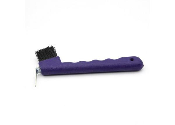 18cm Length Horse Hoof Pick , Portable Plastic Handle Horse Hoof Brush
