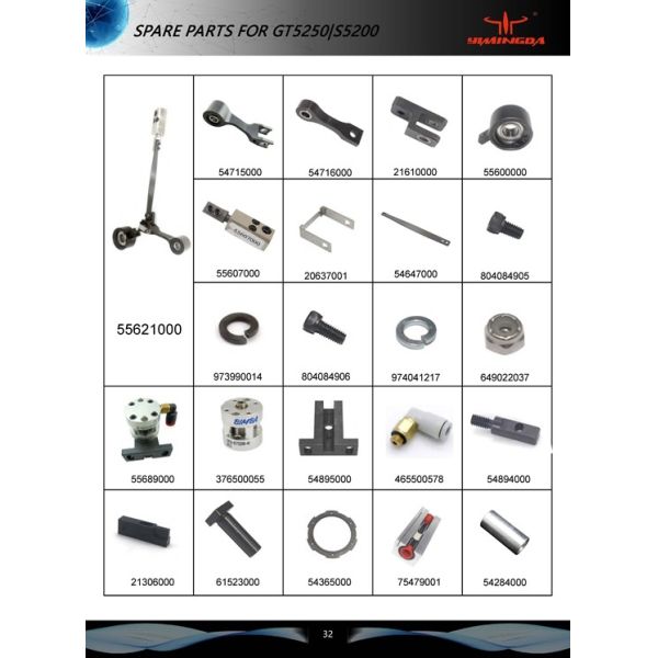 Asambleas posteriores de la guía de las piezas del cortador del rodillo GT5250 GT7250 .078 cuchilla 54750001