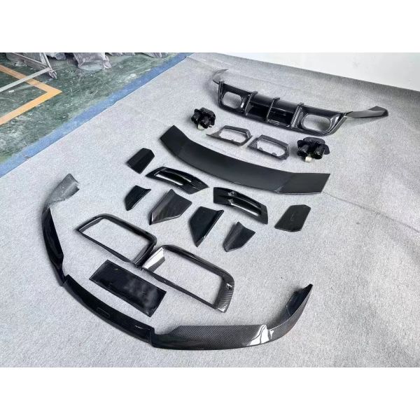 Repair Porsche 992 Body Kit BS Style Turbo Widebody Diffuser Spoiler Dry Carbon Fiber