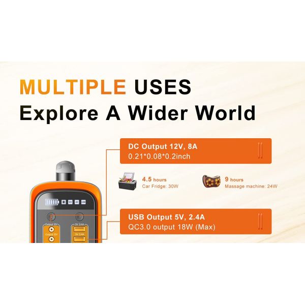 OEM ODM LiFePO4 литийная батарея 2000 Times 240Wh lifepo4 Портативная электростанция Поставка литийных аккумуляторов