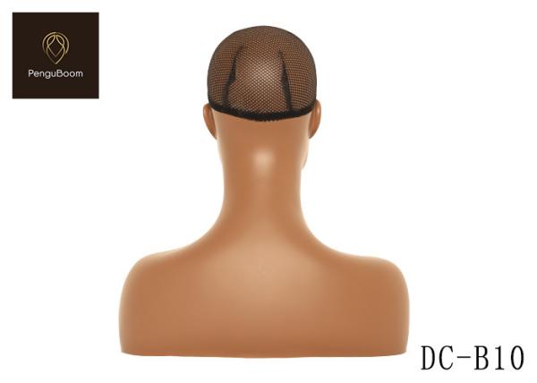 H16.5'' Hat Display Mannequin Head , Pvc Black Female Mannequin Head 