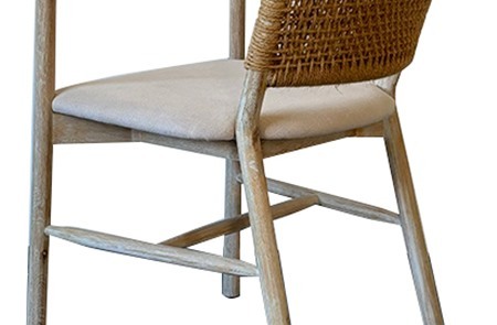 Woven Rattan Back Dining Armchair CYC-059
