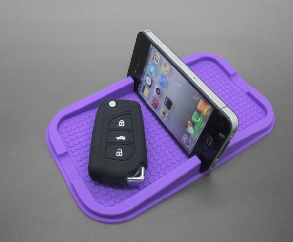 Multi Function Purple Car Phone Stand Holder Anti Slip Silicone Phone Holder For Auto Accessories Gift