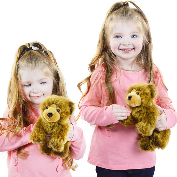 No Phthalates Cute Style Realistic Brown Baby Grizzly Bear Stuffed Toy