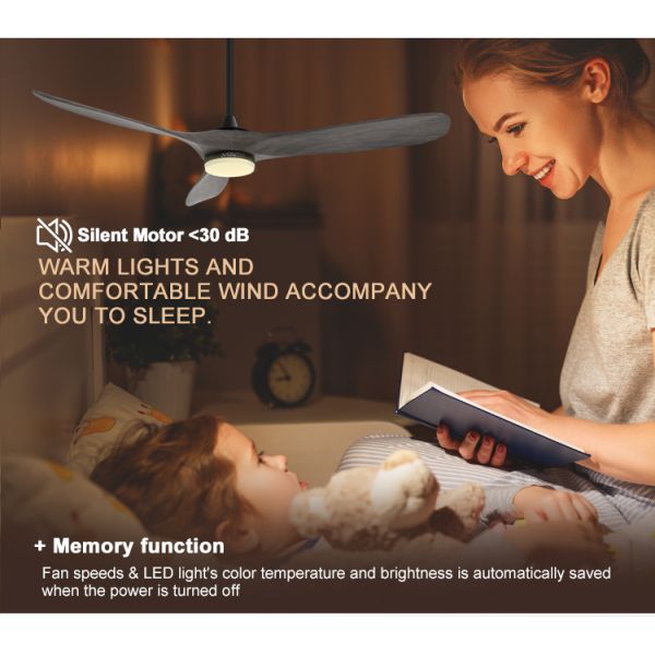 O ventilador de teto de madeira personalizado da 1stshine com luz é a adição perfeita para qualquer espaço.