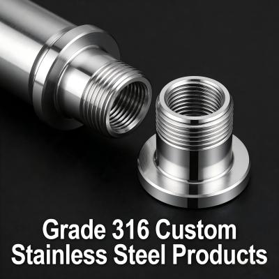 Grade 316 Stainless Steel Custom Parts Corrosion Resistance For Aerospace Industries