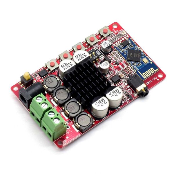CA-7492 Bluetooth 5.0 Audio Amplifier Board with 2*50W Output and DC8-25V Power Supply
