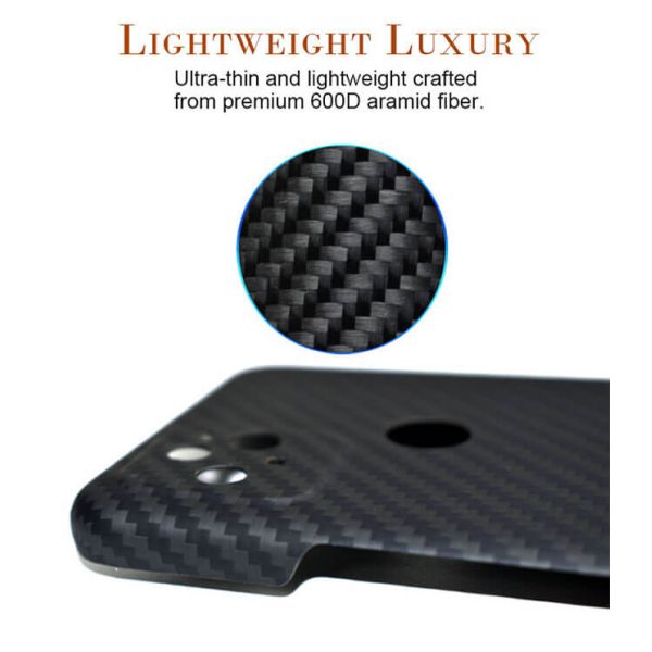 Anti cas de téléphone de fibre d'Aramid d'empreinte digitale pour la couverture de fibre de carbone du pixel 5 de Google