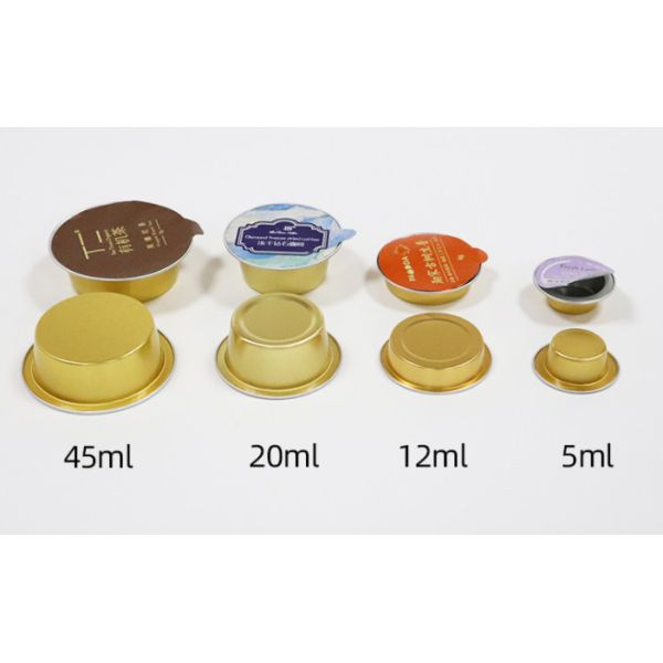 30ml Aluminum Drinking Cups Sealing Disposable Aluminium Foil Cups