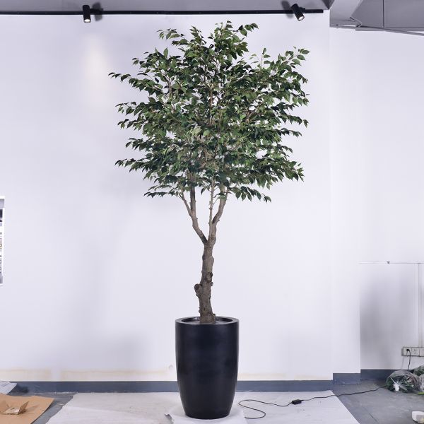 Indoor/Outdoor Faux Silk Plant 2.8m 9.3ft Ficus Artificial Tree For , Office, Living Room, And Garden Decor