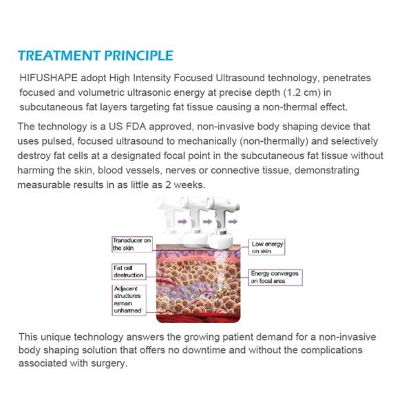 Hot Sale Slimming HIFU Focused Ultrasound Beauty Equipment Hifu Slimming