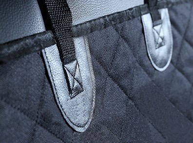 Mat de siège arrière en tissu oxford imperméable à l' eau couverture de coussin pour animaux de compagnie poches de stockage