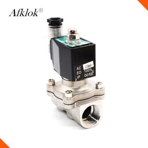 C.A. normalmente fechada de bronze da válvula de solenoide 2W-160-15 24V do CE