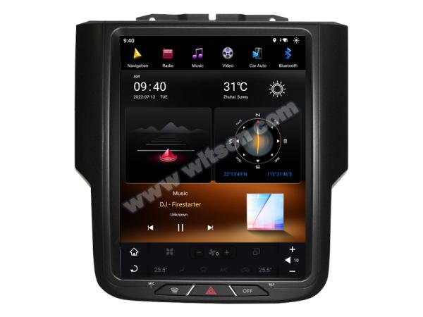 9.7  pantalla Tesla Vertical Android pantalla para Dodge Ram 1500 2500 3500 2011-2018 Multimedia de automóviles Stereo GPS Carplay Player