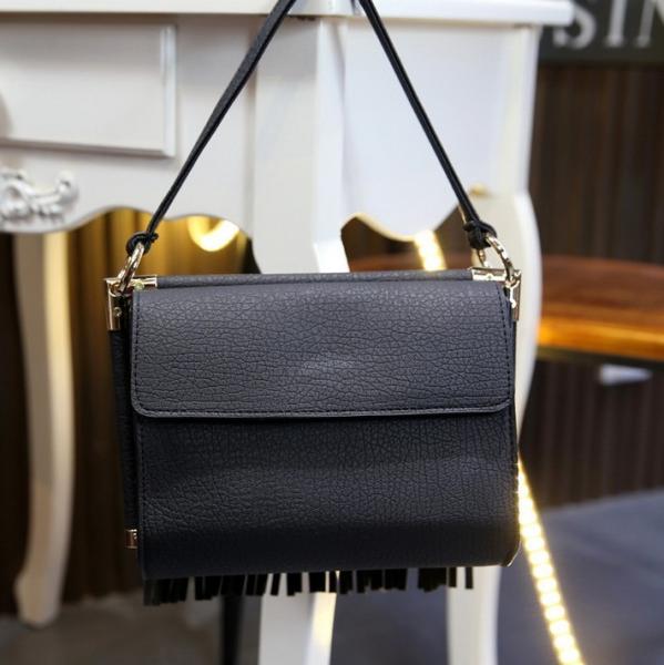 Korean Harajuku retro simplicity Messenger fringed bags small shoulder bag woman female