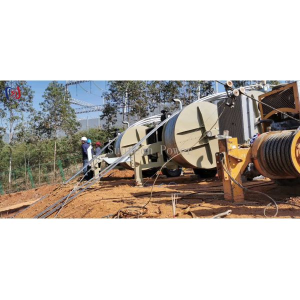 Tirador de cable hidráulico 7.5KN-40KN Máquina de tendido de conductores