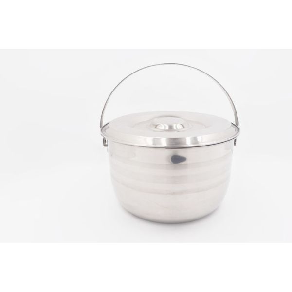 15,18,21cm 3pcs Cookware set stainless steel cooking pot for picnic soup bowl with luxury lid for kitchen