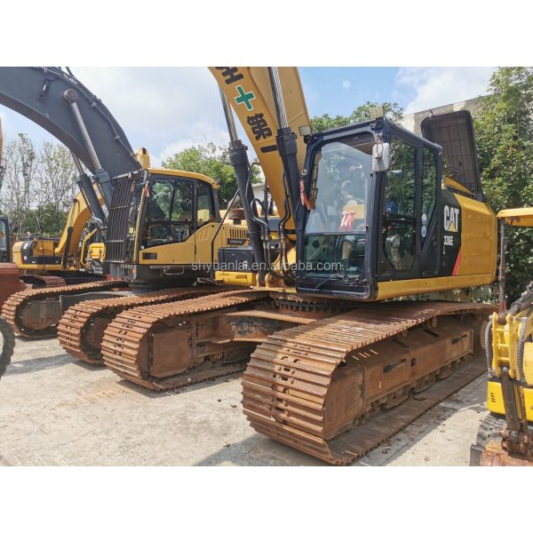Excavateur CAT336E d'occasion avec une puissance élevée et une conception en acier doux en bon état