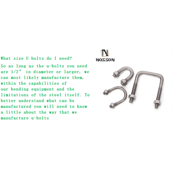 GB Standard High Strength Stainless Steel U Bolt for Custom Galvanized Auto Part Trailer m10