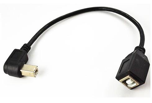 USB 2.0 B female to left angle B male printer short extension cable Adapter