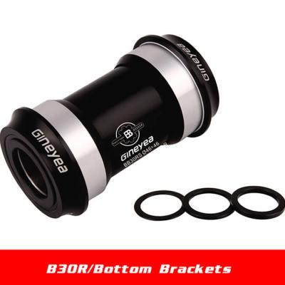 GINEYEA BB30 46mm 68-73mm Sealed Bearing Integrated Crankshaft Light weight Aluminum Bracket Bottom