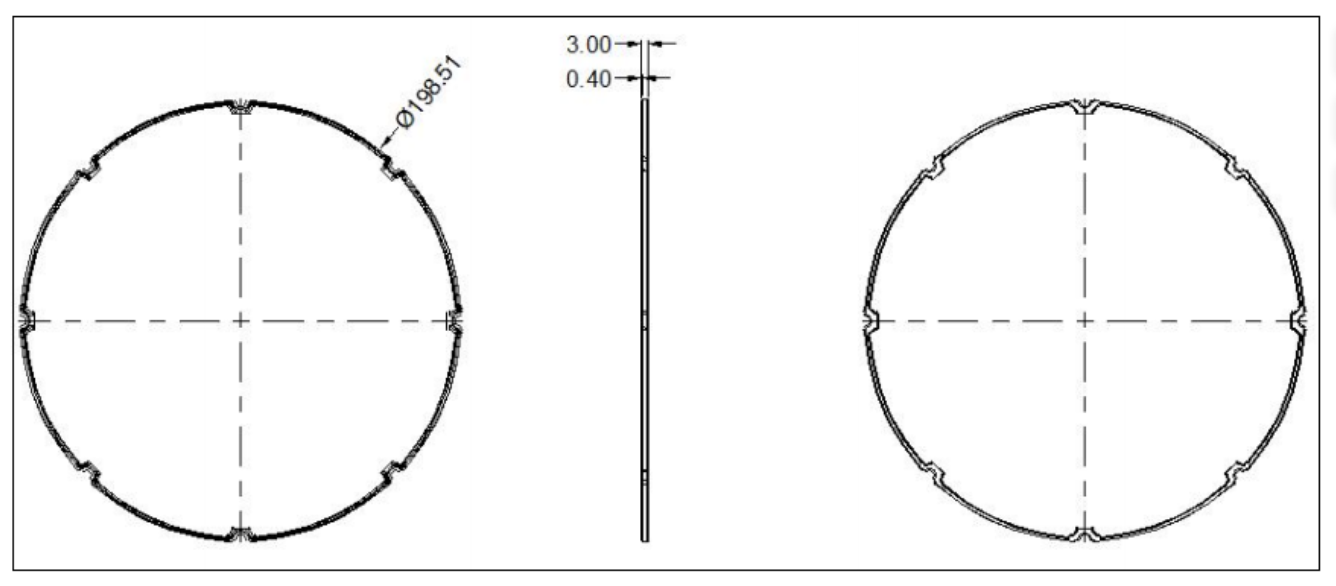 Φ206mm Spark - High Bay UFO LED Optical Lens 120 градусов для освещения промышленной зоны высокой мощности