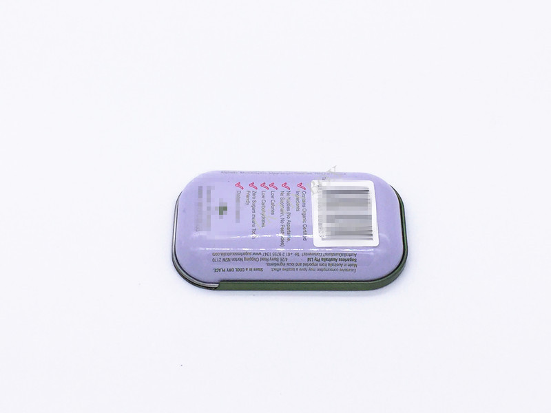 Original Vitamin Mints Sugar tablets Sliding Tin Boxes With Embossing And Metal Insert