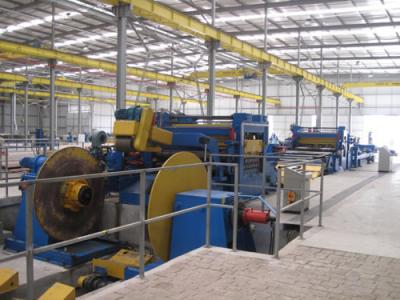 Precision Steel Cut To Length Line PLC Control System 1200mm Coil OD