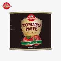 210g de pâte de tomate en conserve que nous fournissons répond à la FDA sécurité alimentaire mondialement reconnue ISO HACCP et BRC