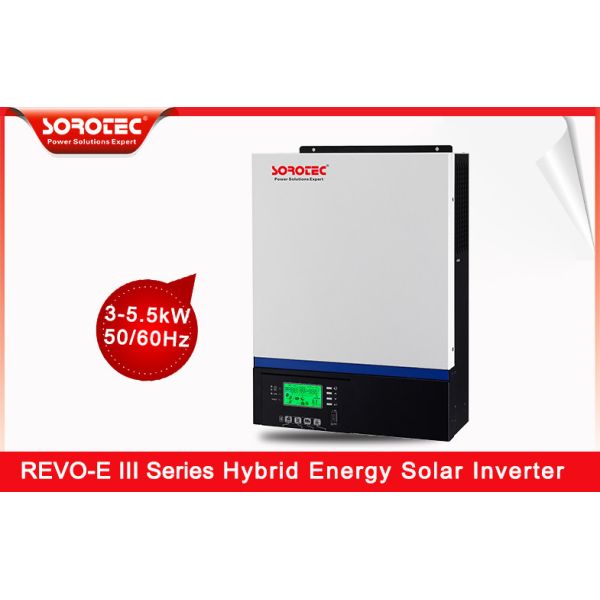 3-5.5kw MPPT Hybrid Solar Inverter Charge Controller REVO E PLUS 240VAC 90A With Battery