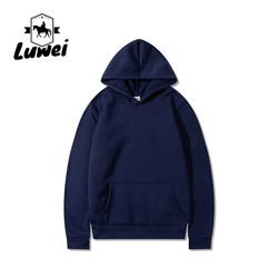 Pesos pesados Felpa Plain Sky Blue Hoodie Blusa de algodão orgânico Pull Over Capuzado Sweatshirt Homens Fleece Jogging