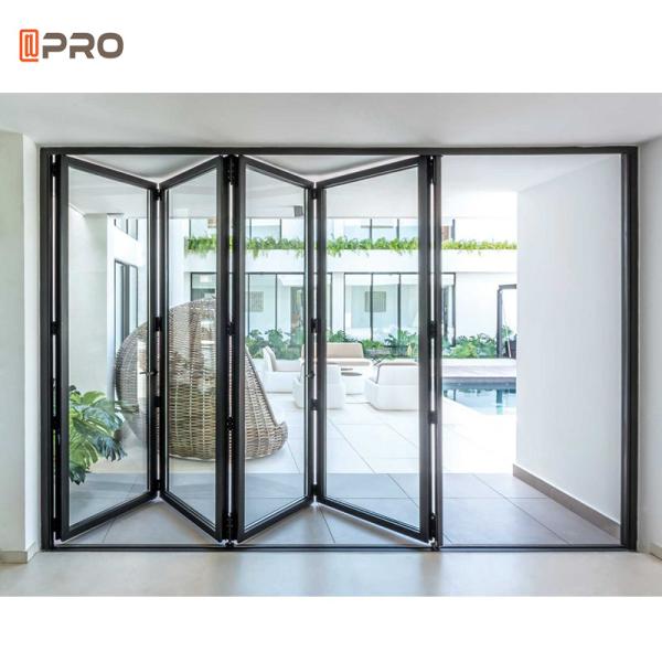 Powder Coating Aluminum Bifold Doors heat preservation