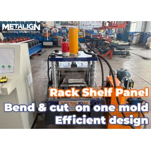 Ligne de production de machine de formage de rouleaux à froid avec revêtement de film plastique pour panneaux de rayonnage industriels