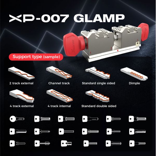 Xhorse DOLPHIN XP007 XP-007 Manual Key Cutting Machine for Laser, Dimple and Flat Keys