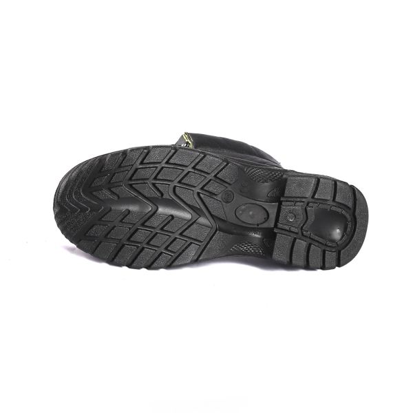 Shengjie chaussures noires lacets jusqu'à couper l'acier orteil PU seule protection contre les chocs fonction anti-dérrapage chaussures de travail chaussures de sécurité