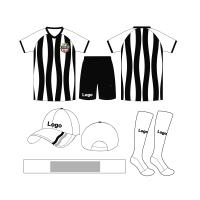Débardeur noir et blanc du football de Wicking d'humidité de tissus respirables faits sur commande d'uniformes