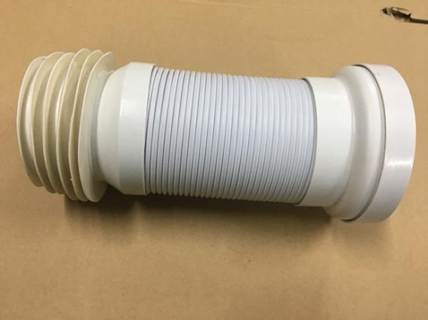 Adjustable Length Toilet Drain Pipe / Organ Tube With Double Layer Structure Tube Wall