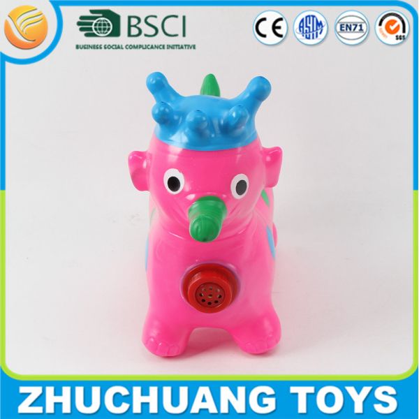 pink color small plastic elephants with music