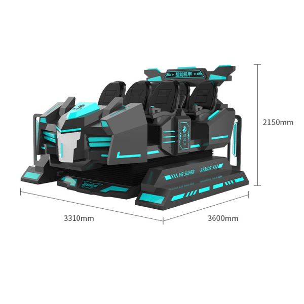 6-местный роликовый побережье симулятор виртуальной реальности 3d Vr Motion Chair для парка развлечений