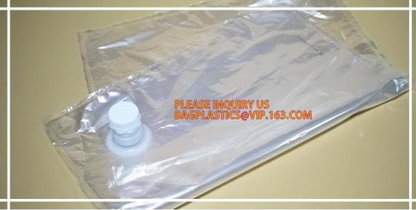 custom aluminium foil plastic packaging bag in box from 1 to 25L in size, for wine, coffee,any beverage BAGPLASTICS PACK
