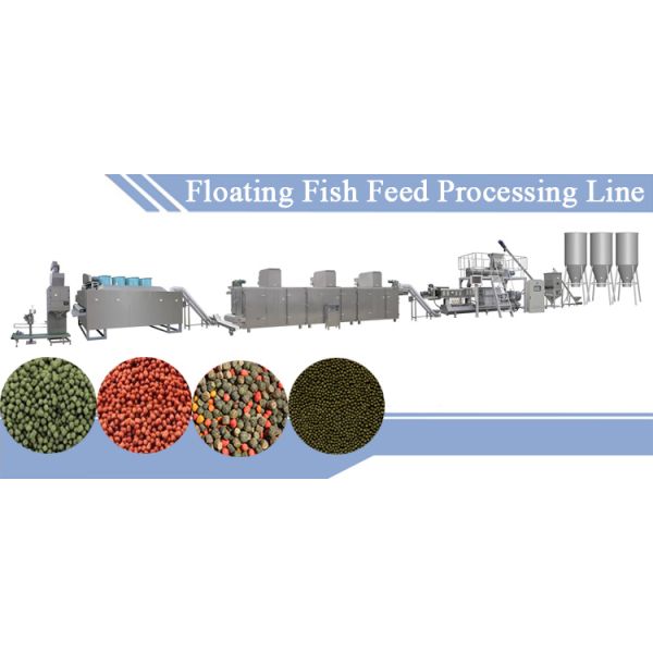 Aqua Fish Processing Equipment , Fish Feed Processing Line 150-1000 Kg/h