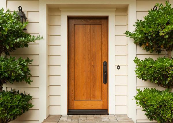 Commercial Solid Wood Interior Doors With Glass , Solid Wood Front Doors For Homes
