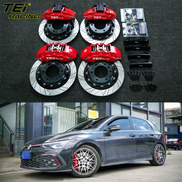 Front 6 pot and rear 4 pot caliper BBK auto brake system For Volkswagen Golf 8GTI 18 inch rim