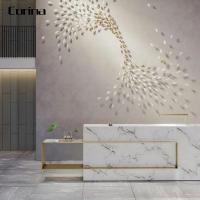 Prenda impermeable común inconsútil del mostrador de recepción de mármol artificial del salón reparable