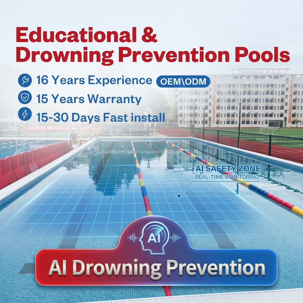 Pump Included Outdoor Swimming Pool Durable PVC Reinforced Vinyl Various Depth Options Ideal for Commercial Recreational