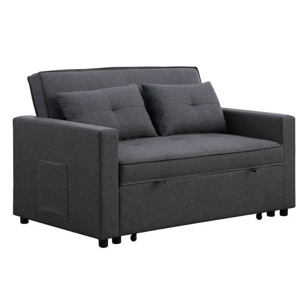 Space Saving Pull Out Sofa Couch Simple Design Folding Bed With Metal Frame Multi-funtional Sleeper with