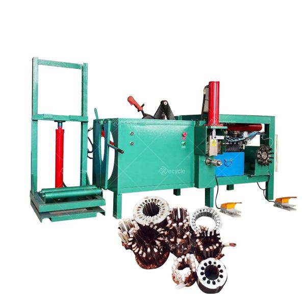 Electric Scrap Motor Stator Cutting Recycling Machine Copper Wire Stator Winding Dismantling Motor Separation Machine